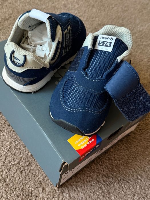 New Balance 574 Infants Hook & Loop Trainers
