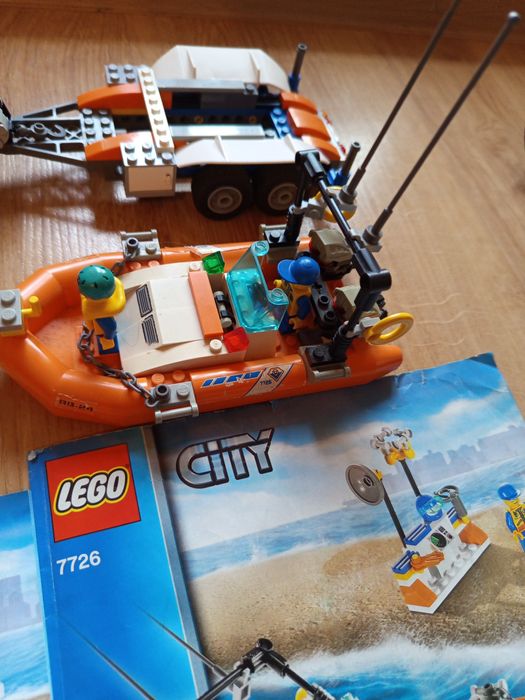 LEGO City 7726 straż przybrzeżna samochód z motorówką