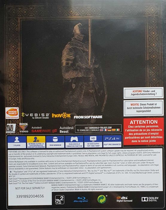 DARK SOULS REMASTERED PL Playstation 4 PS4 PS5 Nowa Sklep Multigames