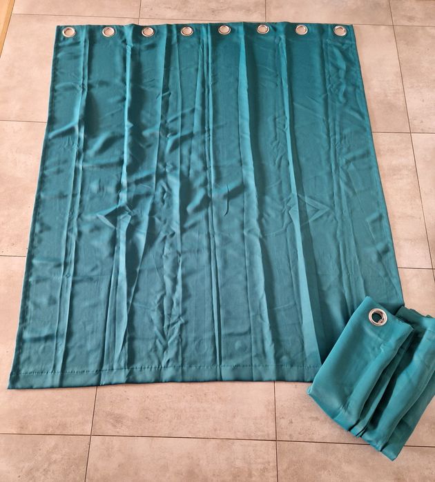 Zasłony turkusowe 140x160