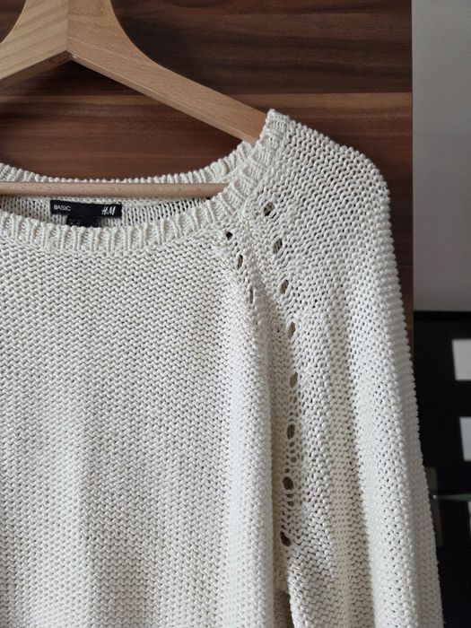 Beżowy sweter damskie H&M M