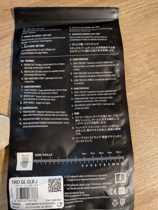 Rękawice bramkarskie r. 6 ADIDAS