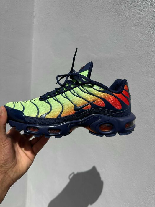 Sapatilhas Nike Air Max Plus TN 1 Gradiente Verde Laranja - Tam 42 (Novas)