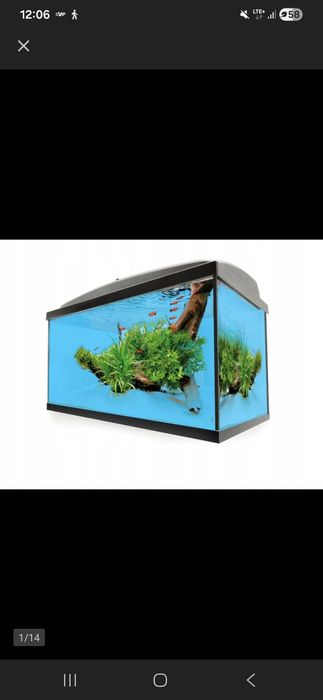 Akwarium 60x30x40 72 L OŚWIETLENIE AQUAEL LED