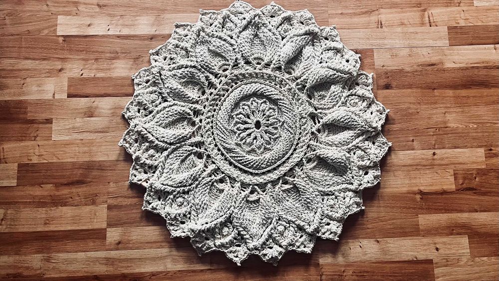 Dywan boho sznurek bawełniany