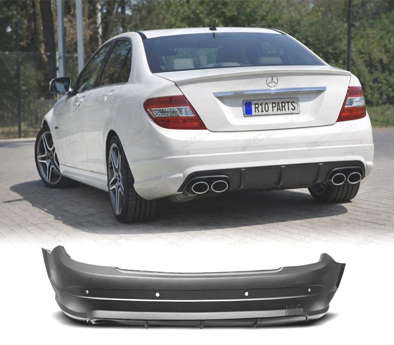 PARA-CHOQUES TRASEIRO MERCEDES W204 07-11 LOOK AMG PDC