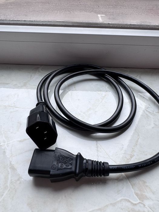 Кабель живлення для джб IEC320 C13-IEC320 C14 1.2 метри