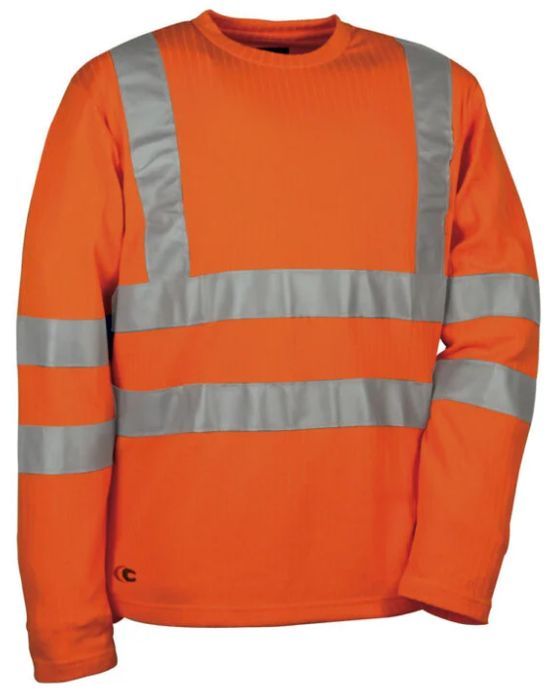 koszulka robocza długi rękaw skittle orange fluo cofra M