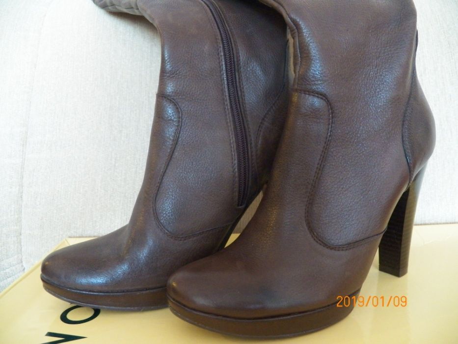 kozaki skórzane nowe - nowa cena