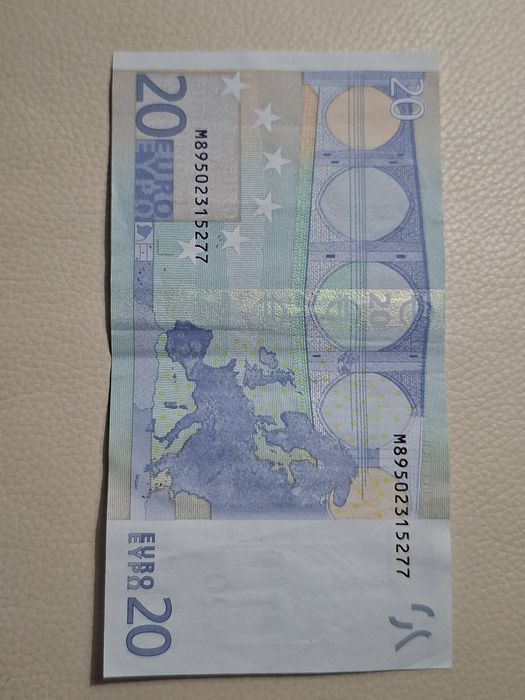 Nota 20 euros primeira série ano de 2002 estado irrepreensível