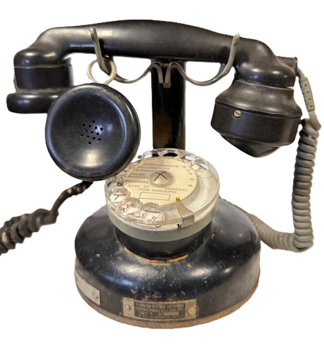 Zabytkowy Telefon Stacjonarny Appareil Mobile BCI 1924 Antyk
