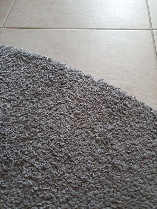 Tapete cinza oval 1.60x1.60