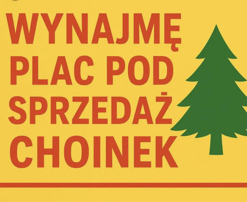 Wynjamę działke przy głównej drodze pod sprzedaż choinek Trzebinia