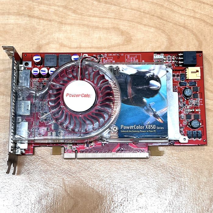 PowerColor ATI Radeon X850 XT 256 MB GDDR3 PCIe – retro gaming Windows XP / 98 / DOS