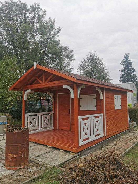 Domek drewniany narzędziowy,gospodarczy,ogrodowy,magazyn,taras, 3x3m