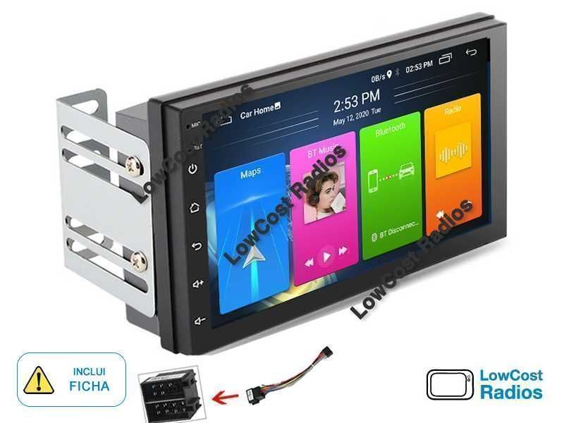 Rádio GPS 2DIN 7" Universal • ANDROID 15 • USB • Mãos livres • Ficha ISO | CARPLAY • ANDROID AUTO