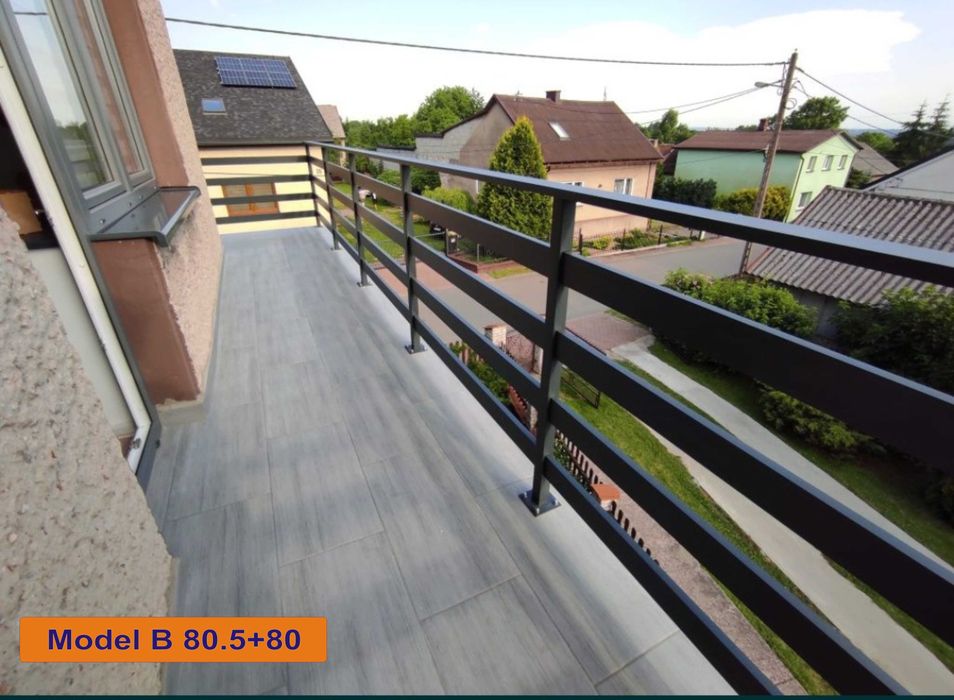 Balustrada balustrady balkonowe balkonowa barierka malowana proszkowo