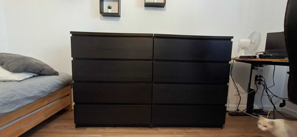 2 Cómodas Carvalho 4 gavetas MALM 70€ (total)