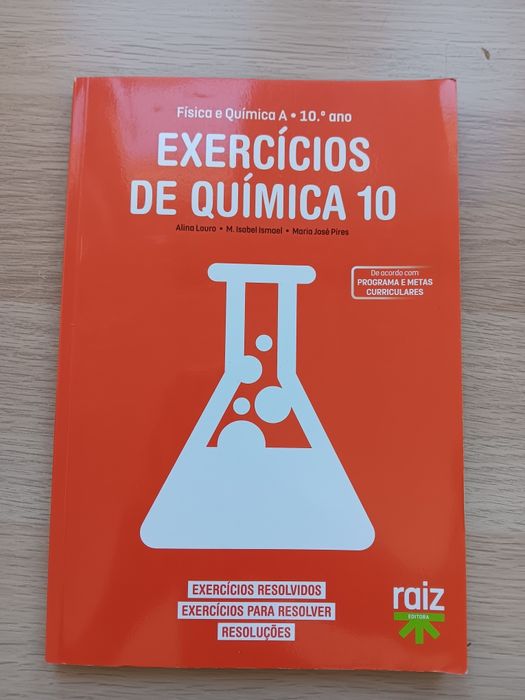 Caderno de exercícios de Química 10⁰