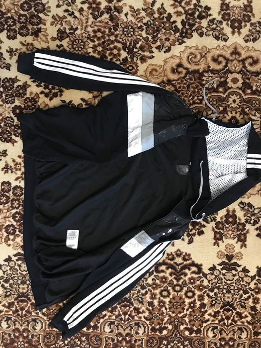 Кофта толстовка Adidas с отстегным капюшоном оригинал