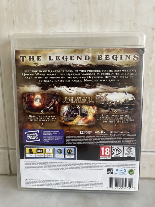 Gof Of War Ascension Playstation 3 Sony