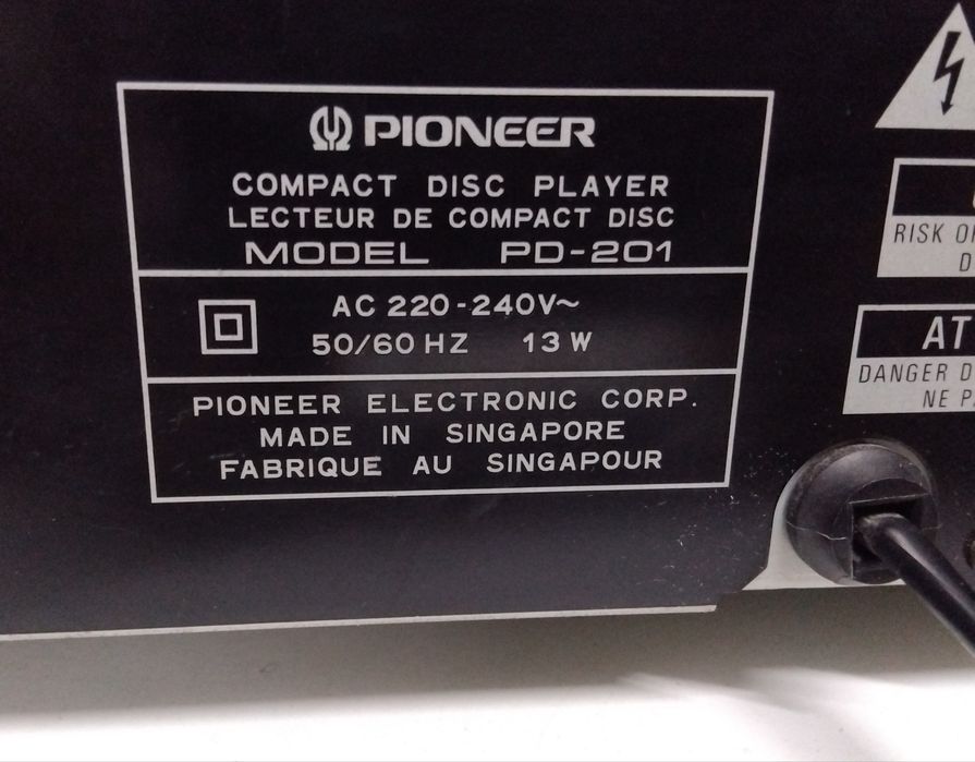 PIONEER leitor de cd PD-201