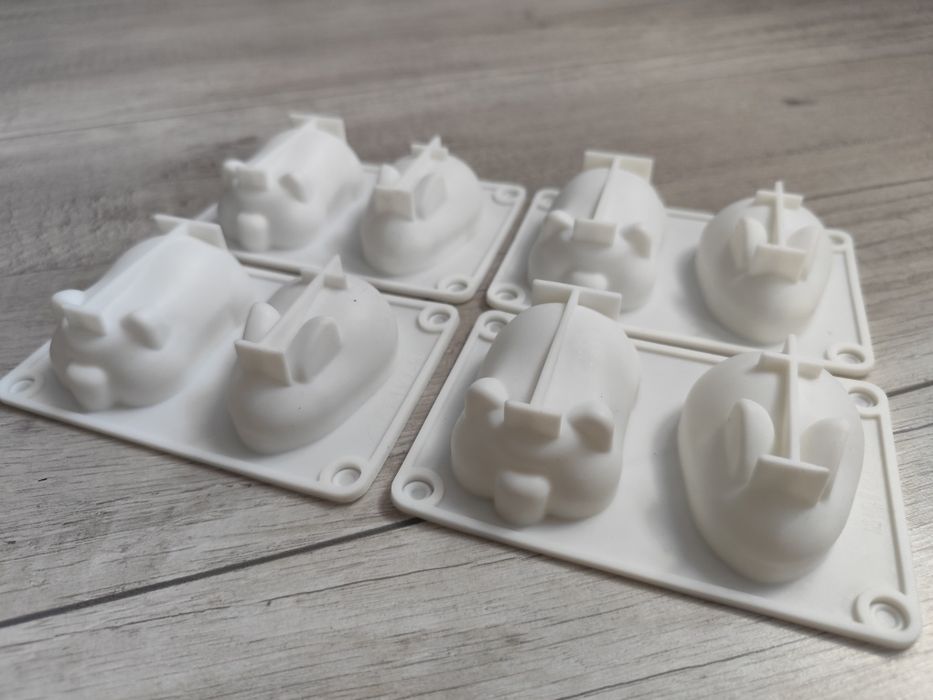 Forma silikonowa 3D – króliczki świnki Do pieczenia i deserów