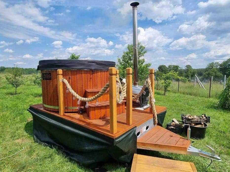 Balia, gorąca beczka, mobilne jacuzzi, ruska bania, bania ogrodowa