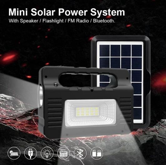 Ліхтар кемпінговий (EP-0138)+колонка+радіо+mp3+блютуз і інше