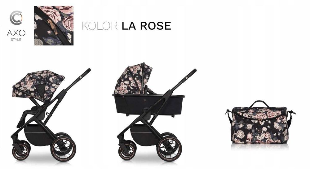 Wózek 4w1 Cavoe AXO Style +Maxi-Cosi Pebble 360Pro² Green +Baza 360Pro