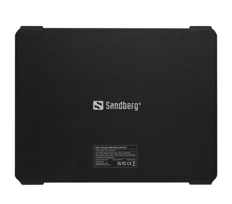 Сонячна панель Sandberg Charger 60W QC3.0+PD+DC Black