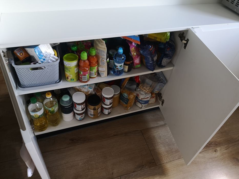 Półwysep biały lakierowany komoda półmat