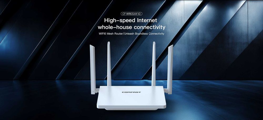 Router Mesh Wi-Fi AX3000 COMFAST – systemy zasięgu i transmisji
