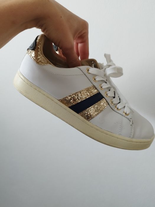 Buty damskie sneakersy skórzane serafini