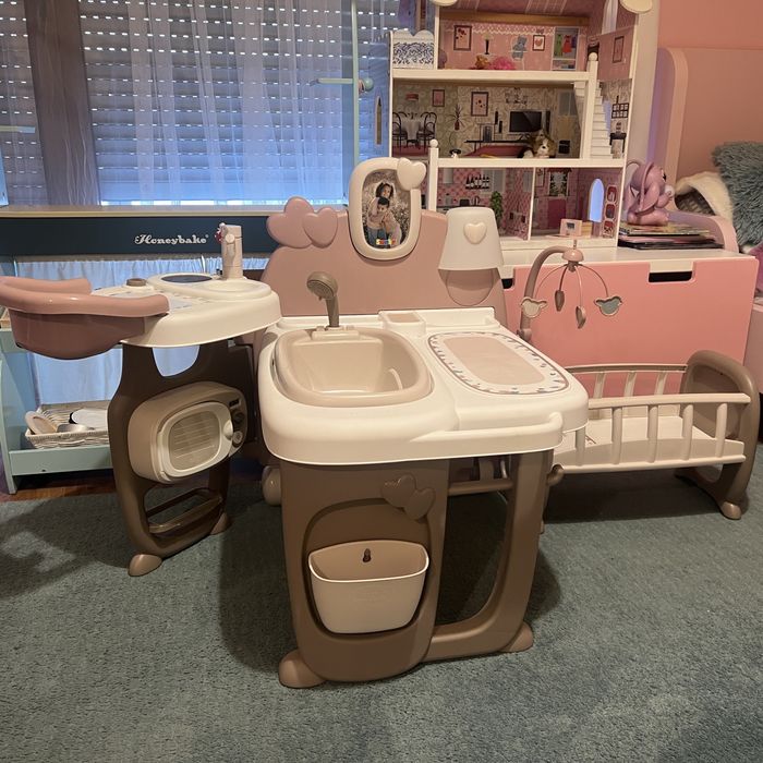 Smoby opiekunka wanienka kołyska zestaw