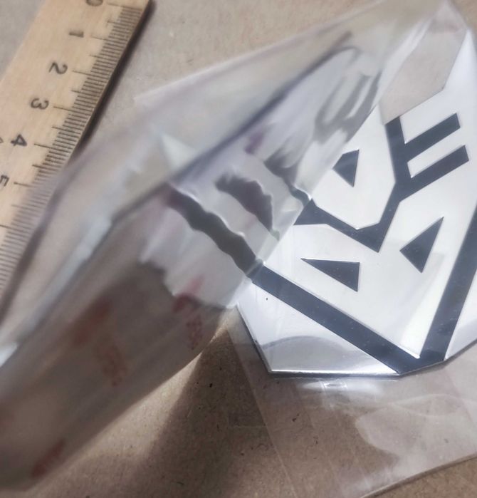 Наклейка емблема значок логотип трансформер металева 7х7см