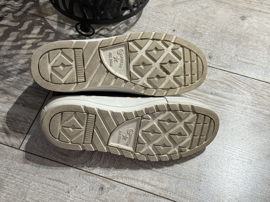Converse skórzane wysokie trampki Skóra 41,5