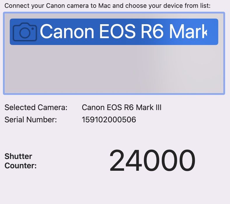 Canon R6 mark III