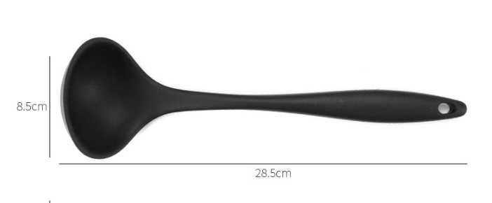 Chochla silikonowa 28 cm czarna