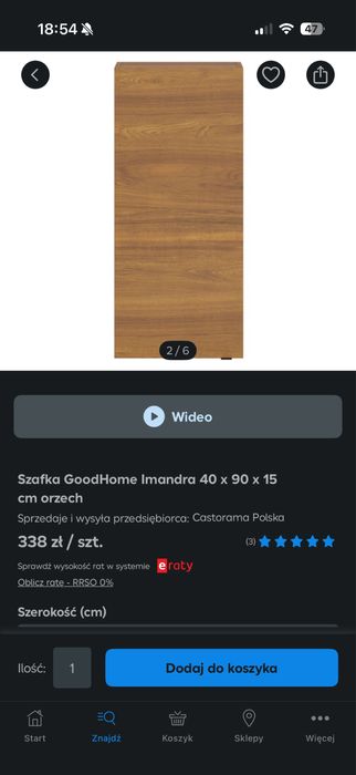 Komplet mebli lazienkowych