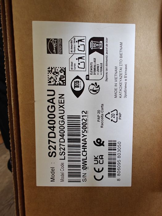 Samsung LS27D400GAUXEN – 27″ FHD | 100 Hz | IPS | HDMI + DisplayPort