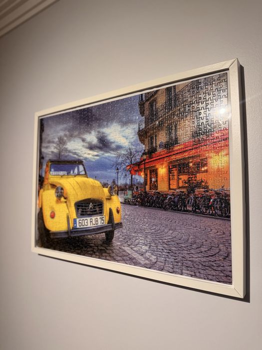 Puzzle 1000 peças, montado e com moldura