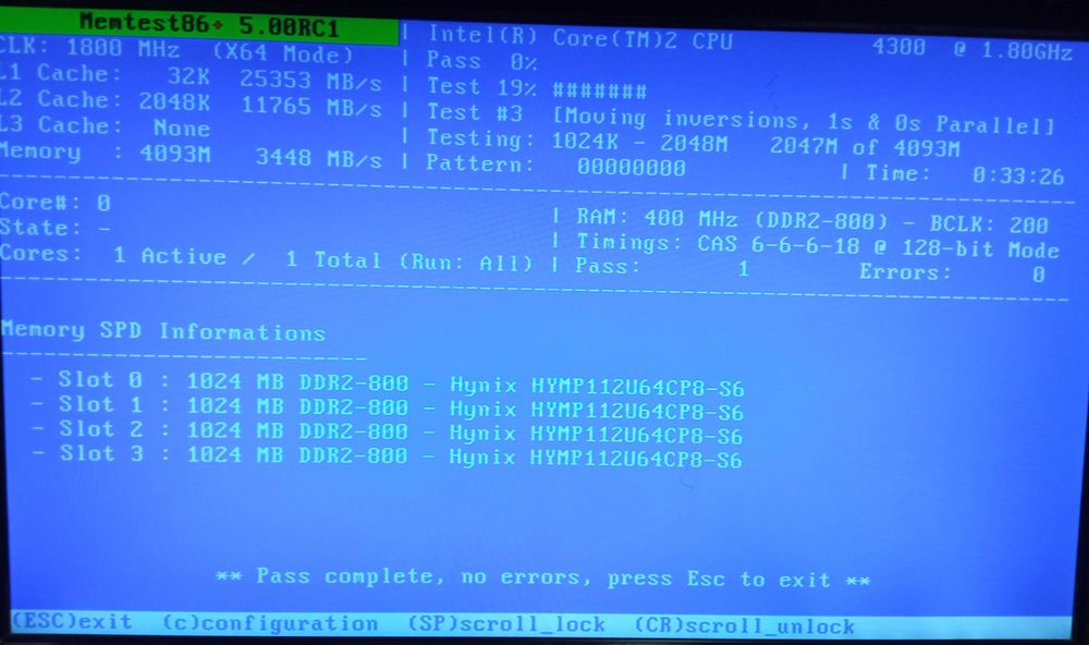 Модуль пам'яті для компютера Hynix DDR2 4Gb (4x1Gb)