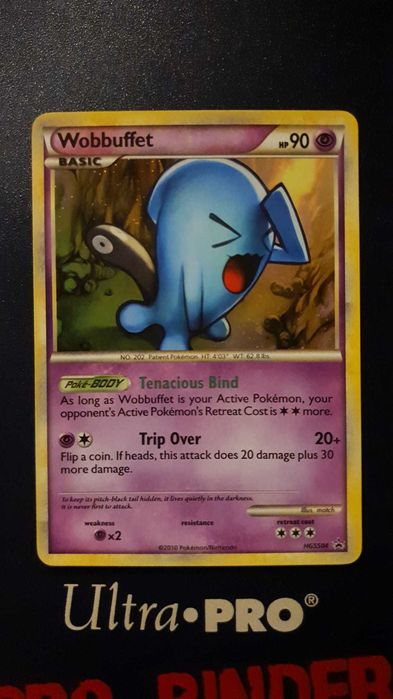 2010 Pokemon TCG Wobbuffet Cosmos Holo HGSS04 Black Star Promo Carta