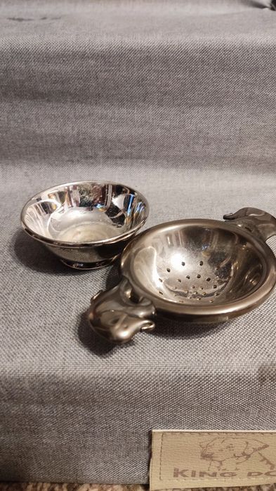 Platerowane srebrne sitko do herbaty