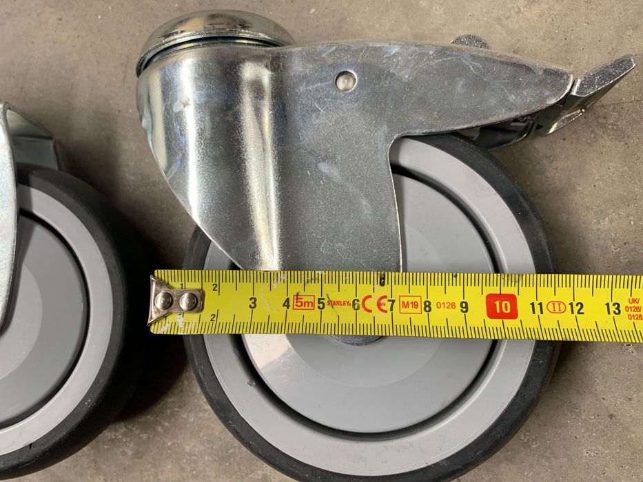 Rodas giratórias de 120mm novas com e sem travão com rolamento