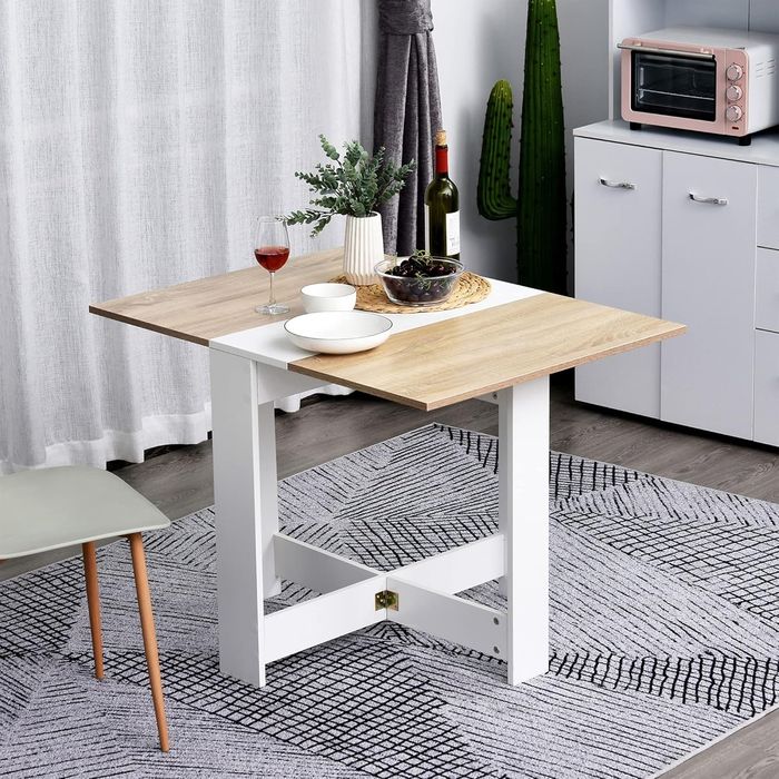 Mesa desdobrável com duas asas cozinha sala 103 x 76 x 73,5 cm - NOVA