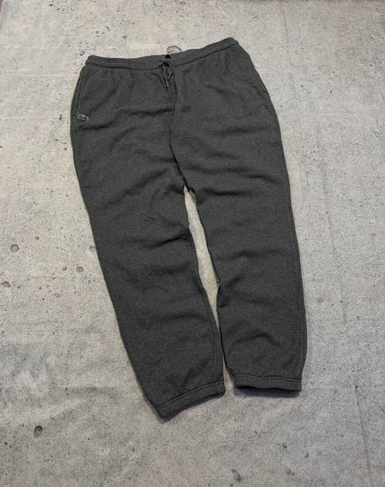 Popielate dresowe spodnie Lacoste Sport 3XL Baggy Joggers bawełna