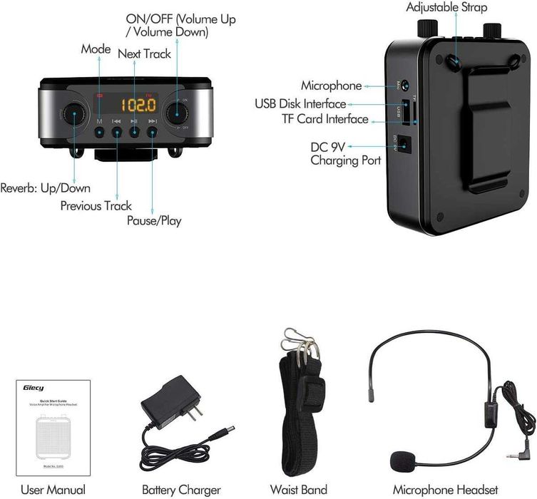Wzmacniacz głosu Giecy 30 W