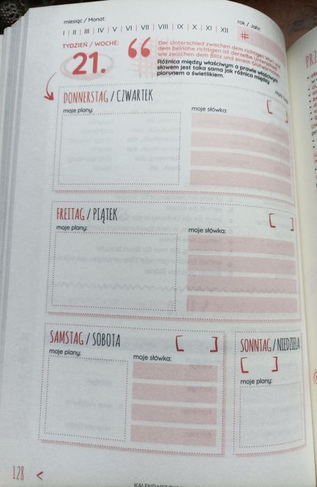 Planer językowy Czas na niemiecki